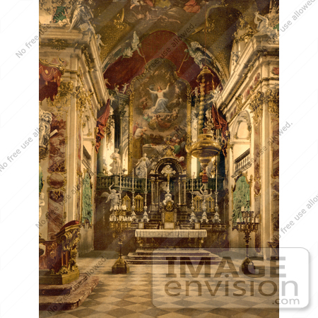 #11763 Picture of the Interior of Pilgrams’ Church in Switzerland by JVPD