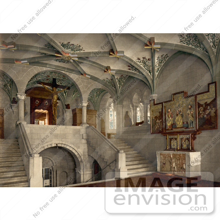#11775 Picture of the Interior of a Chapel in Zurich by JVPD