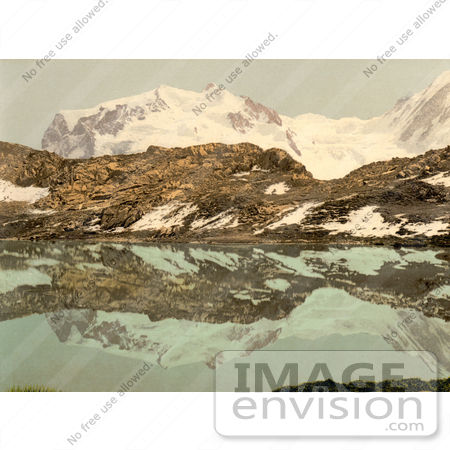 #11788 Picture of Monte Rosa Reflecting in Riffel Lake, Switzerland by JVPD
