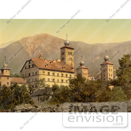 #11789 Picture of Stockalper Palace at Brigue, Valais, Switzerland by JVPD