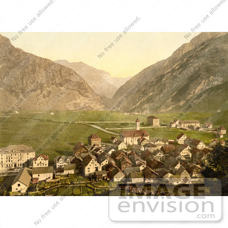 #11816 Picture of the Village of Andermatt, Switzerland by JVPD