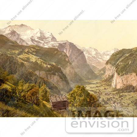 #11823 Picture of Lauterbrunnen Valley in Switzerland by JVPD