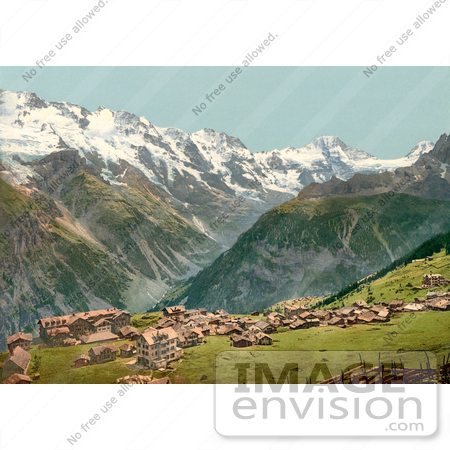 #11833 Picture of the Highland Village of Murren, Switzerland by JVPD