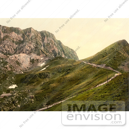 #11839 Picture of a Railway and Rochers de Naye, Switzerland by JVPD