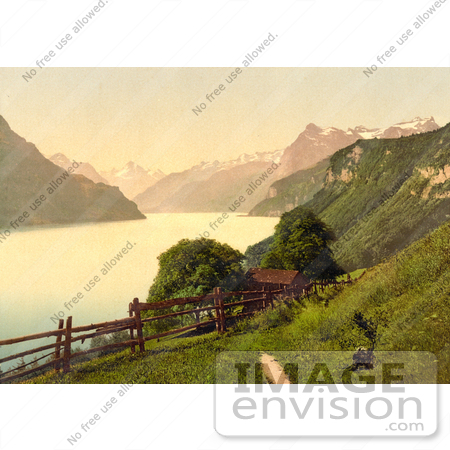 #11857 Picture of a Home on the Shore of Lake Lucerne by JVPD