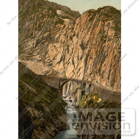 #11876 Picture of Devil’s Bridge in Switzerland by JVPD