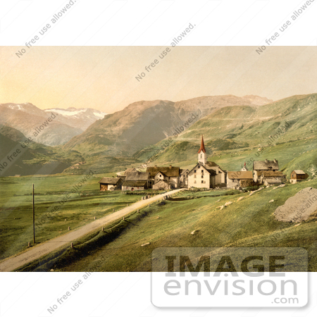 #11884 Picture of the Village of of Realp near Furka Pass, Switzerland by JVPD