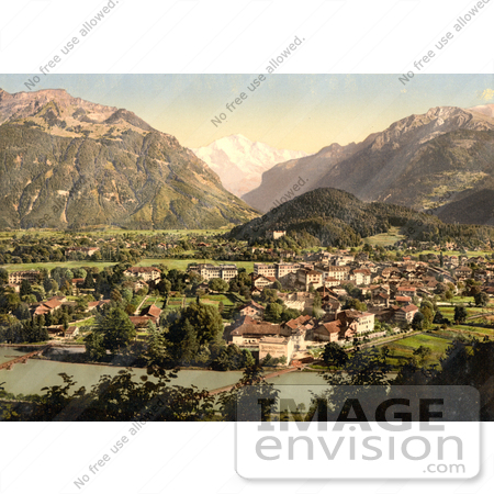 #11911 Picture of the Aare River Running Through Interlaken by JVPD