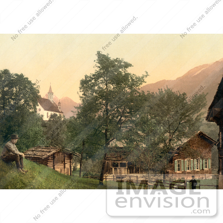 #11936 Picture of the Birthplace of Nicholas von der Flueh, Sachseln, Unterwald by JVPD