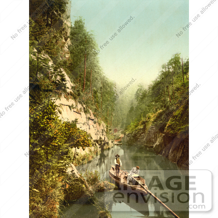 #11948 Picture of People in a Boat, Edmunds Klamm by JVPD