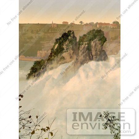 #11965 Picture of the Rocks in the Center of Rhine Falls by JVPD