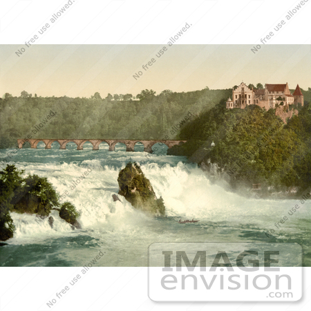 #11971 Picture of Rhine Falls and Laufen Castle, Switzerland by JVPD