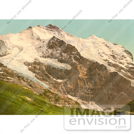 #12013 Picture of Scheidegg, Jungfrau and Silberhorn Mountains by JVPD