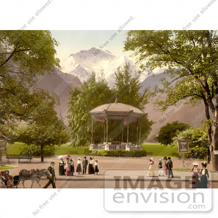 #12023 Picture of a Music Pavillion in Interlaken, Switzerland by JVPD
