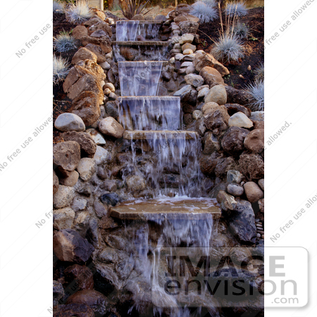 #12206 Picture of a Cascading Waterfall by Jamie Voetsch