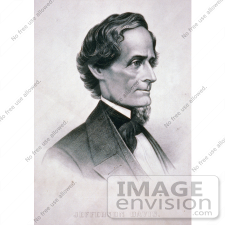 #12234 Picture of Jefferson Davis Facing Right by JVPD