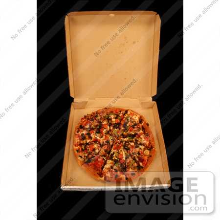 #1229 Photography of a Whole Pizza in the Box by Kenny Adams