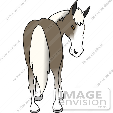 #12529 Horse Butt Clipart by DJArt