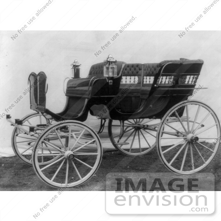 #12724 Picture of a Horse Drawn Carriage in 1904 by JVPD