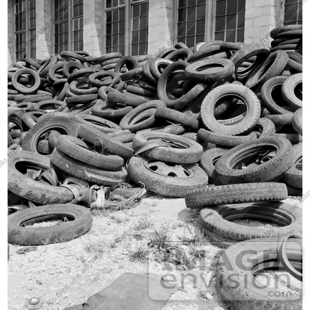 #12761 Picture of a Pile of Scrap Tires by JVPD