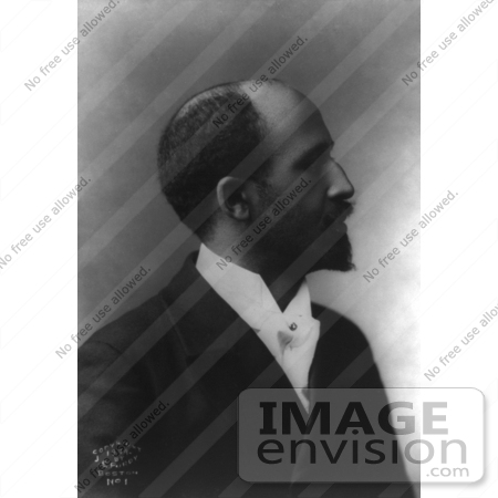 #1280 Profile Photo Portrait of William Edward Burghardt Du Bois by JVPD