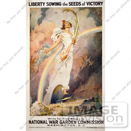#12801 Picture of Liberty With a Rainbow by JVPD