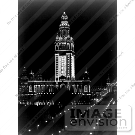 #12807 Picture of an Illuminated Tower by JVPD
