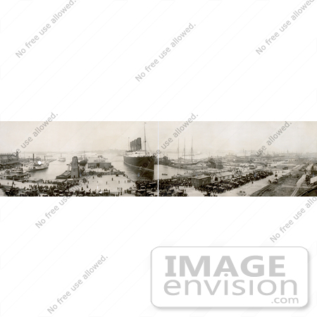 #12822 Picture of a Panoramic of the Lusitania by JVPD