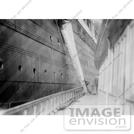 #12836 Picture of a Mail Chute on RMS Lusitania by JVPD