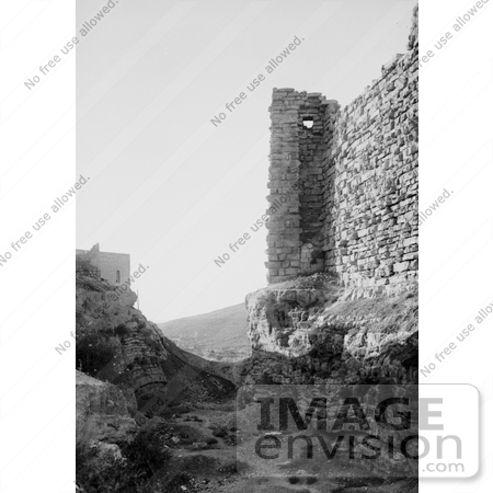 #12867 Picture of the Moat of Al Karak Castle, Jordan by JVPD