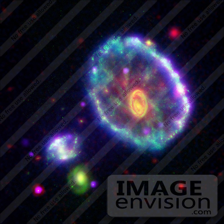 #1290 Stock Photo of a Stellar Ripple in the Cartwheel Galaxy by JVPD