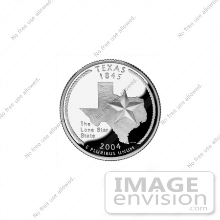 #13116 Picture of a Star on the Texas State Quarter by JVPD