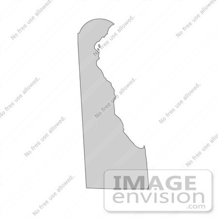 #13152 Picture of a Map of Delaware of the United States of America by JVPD
