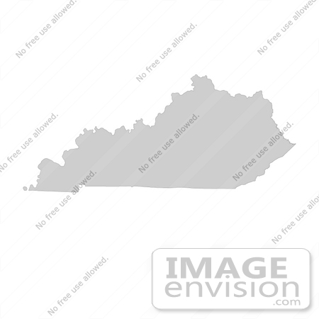 #13157 Picture of a Map of Kentucky of the United States of America by JVPD