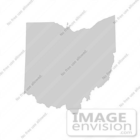 #13161 Picture of a Map of Ohio of the United States of America by JVPD