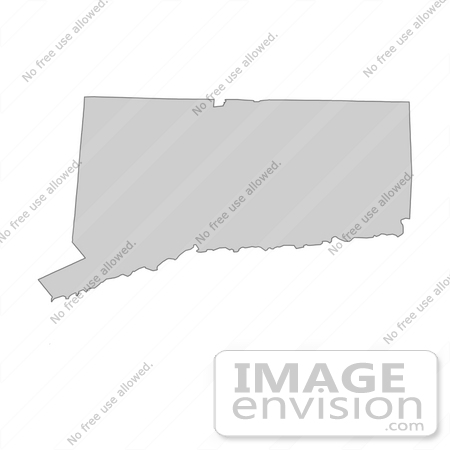 #13163 Picture of a Map of Connecticut of the United States of America by JVPD