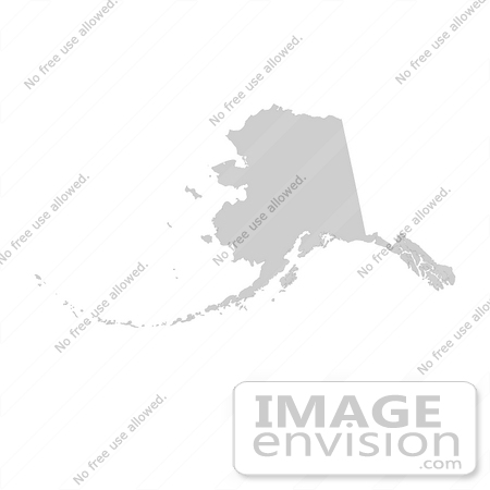 #13164 Picture of a Map of Alaska of the United States of America by JVPD