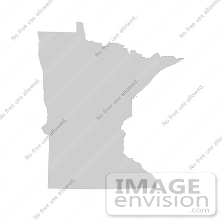 #13165 Picture of a Map of Minnesota of the United States of America by JVPD