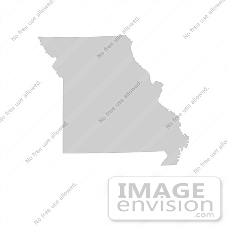 #13168 Picture of a Map of Missouri of the United States of America by JVPD