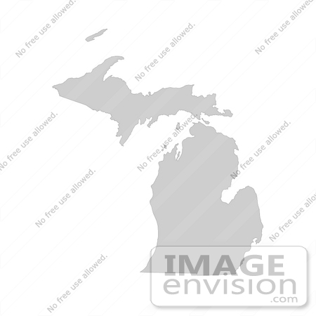 #13171 Picture of a Map of Michigan of the United States of America by JVPD