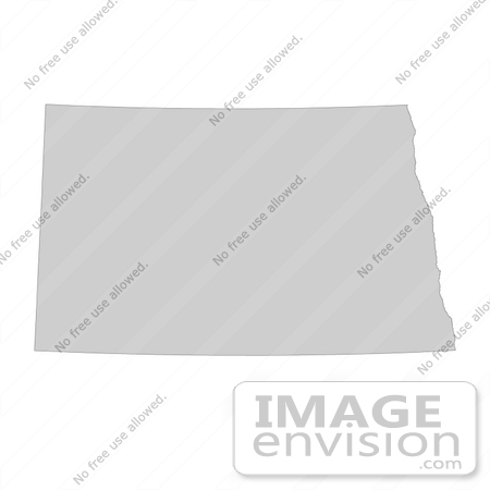 #13172 Picture of a Map of North Dakota of the United States of America by JVPD