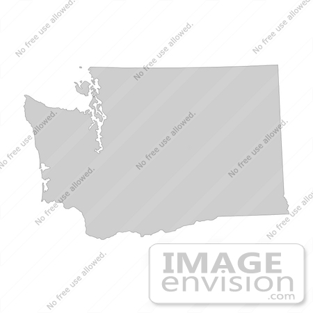 #13179 Picture of a Map of Washington of the United States of America by JVPD