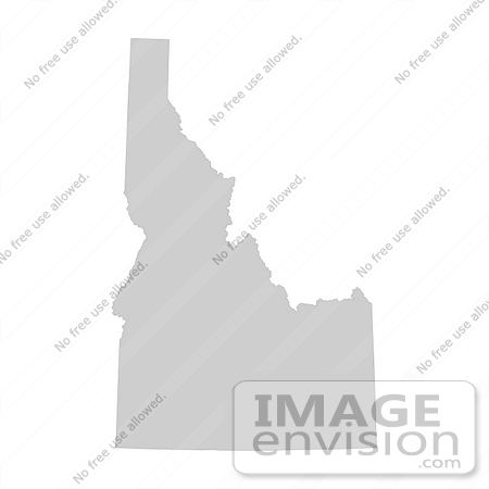 #13188 Picture of a Map of Idaho of the United States of America by JVPD