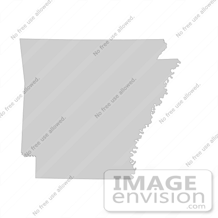 #13191 Picture of a Map of Arkansas of the United States of America by JVPD