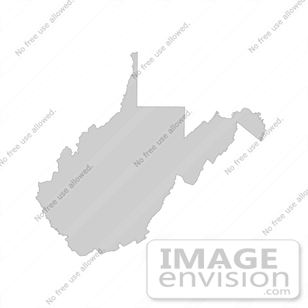 #13192 Picture of a Map of West Virginia of the United States of America by JVPD