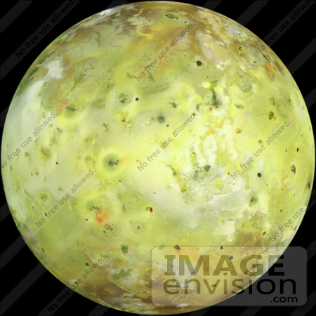 #1322 Stock Photo of Io, Jupiter's Moon by JVPD