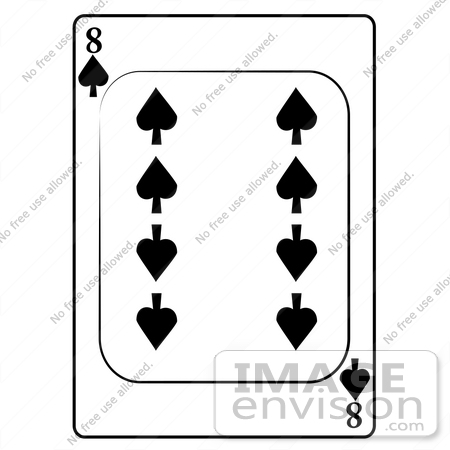#13258 8 of Spade Playing Card Clipart by DJArt
