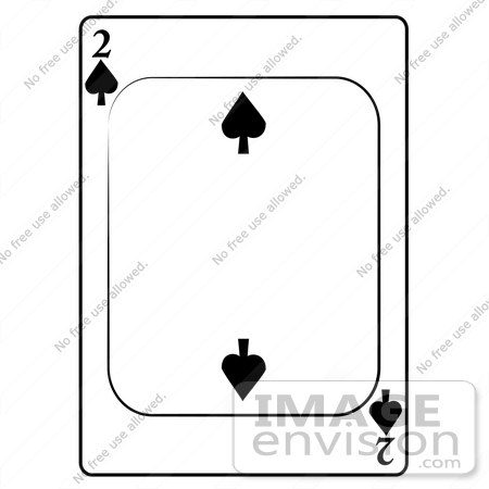 #13264 2 of Spade Playing Card Clipart by DJArt