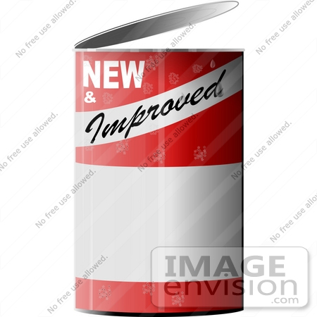 #13310 New and Improved Tin Can Clipart by DJArt