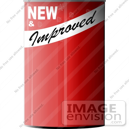 #13311 Red Tin Can Clipart by DJArt